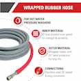 Simpson Cleaning Wrapped Rubber Hose 41185