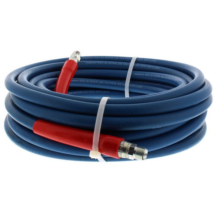 50ft 3/8" 4000PSI Blue Non-Marking Pressure Washer Hose Flexible New 