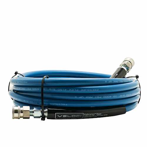 Blue Smooth Cover Hose – 25 foot – Stainless Coupl