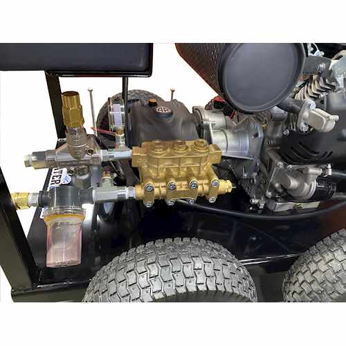 Industrial Pressure Washer 4GPM 7000PSI Long Run Fuel Tank Key Start