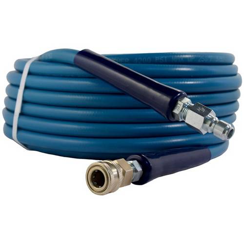 4000PSI-50 Foot-Blue Pressure Washer Hose QC Installed