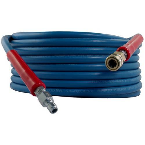 6000PSI-50 Foot-Blue Pressure Washer Hose QC Installed