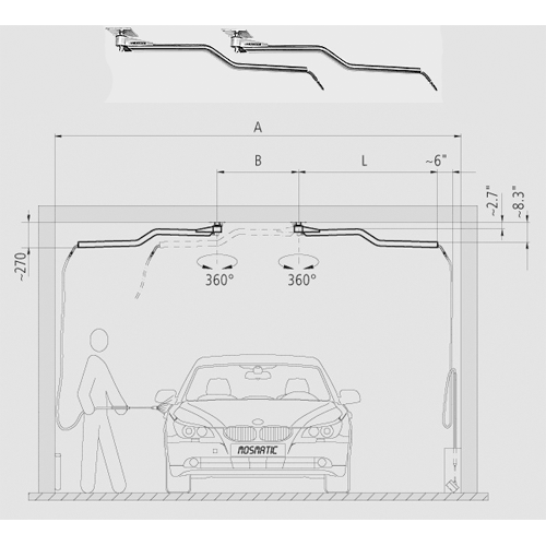 Car Wash Ceiling Boom Mosmatic Z Series DKZ 65 039 car-wash-ceiling-boom-mosmatic-z-series-dkz-65-039