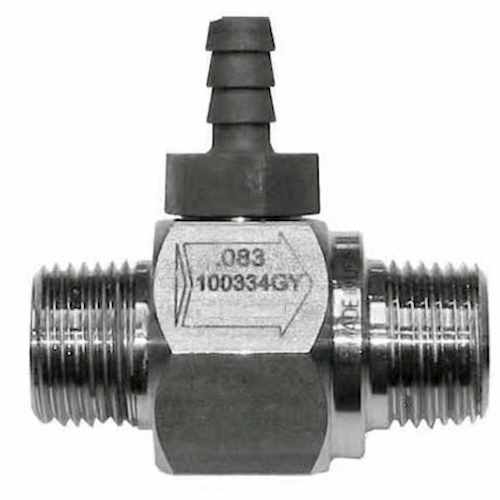 Chemical Injector, .083 Orifice, 1 Barb - GP100334