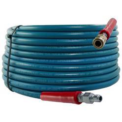 6000PSI-100 Foot-Blue Pressure Washer Hose QC Installed